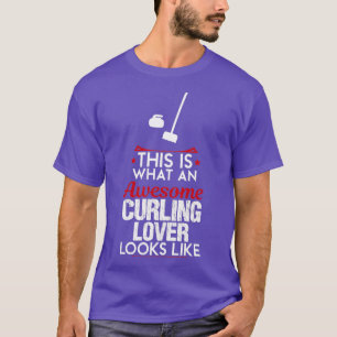 Camiseta Incrível Curling Lover Engraçado Design Para Prese