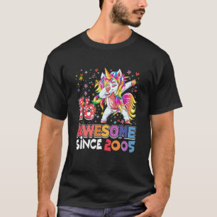 Camiseta Incrível Dabbing, Garota De 16 Anos, Unicórnio