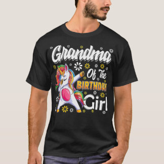 Camiseta incrível dabbing unicorn aniversário Vovó Mães da 
