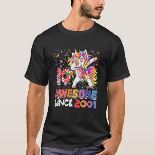 Camiseta Incrível Dabbing Unicorn Birthday, 20 anos