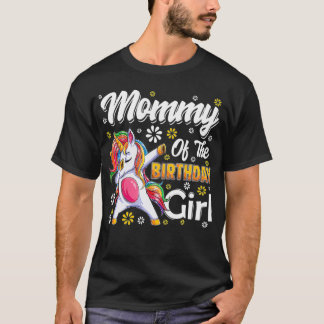 Camiseta incrível dabbing unicórn Mamãe de aniversário Fami