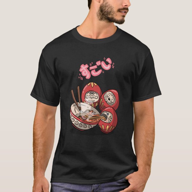 Camiseta Incrível Daruma Esmagando Nodores Japão (Frente)
