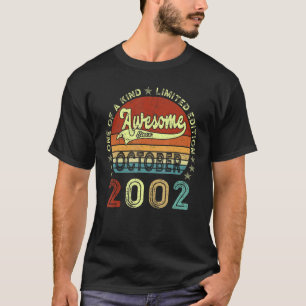 Camiseta Incrível De 20 Anos Desde Outubro De 2002, 20 Birt