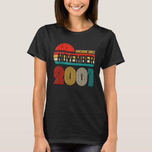 Camiseta Incrível De 21 Anos Desde Novembro De 2001 21rua B