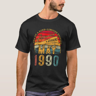 Camiseta Incrível De 30 Anos Desde Maio De 1990 Oferece 32º