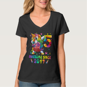 Camiseta Incrível De 5 Anos Desde 2017 A Dabbing Unicorn 5