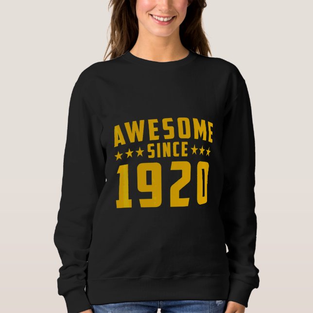 Camiseta Incrível Desde 1920 Aniversário (Frente)