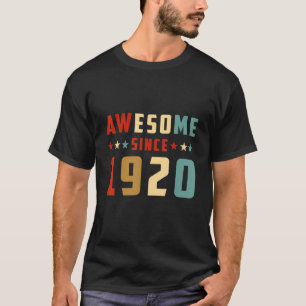 Camiseta Incrível Desde 1920 Aniversário 1