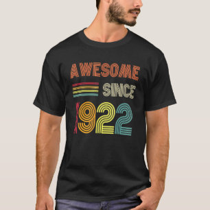 Camiseta Incrível desde 1922, 100º Aniversário Retro