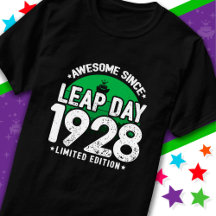Incrível Desde 1928 Dia do Ano Leap Fev 29 Anivers