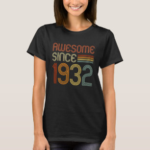 Camiseta Incrível desde 1932 para homens Mulheres 91ruas An