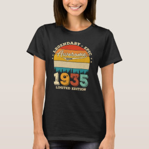 Camiseta Incrível desde 1935, 87 anos, Presente de aniversá