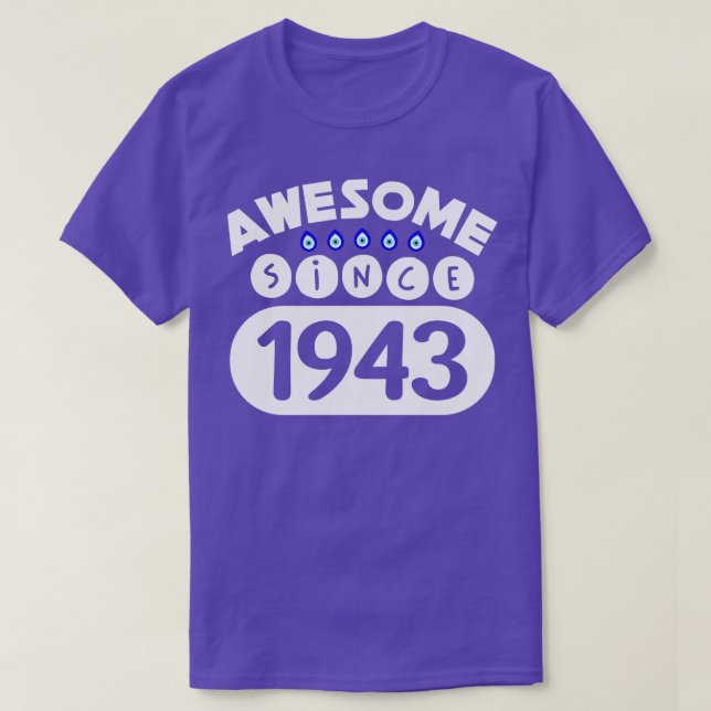 Camiseta Incrível desde 1943 (Frente do Design)