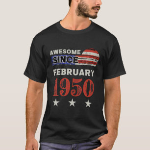 Camiseta Incrível desde 1950 Vintage USA Flag Classic Fea