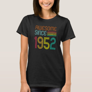 Camiseta Incrível Desde 1952, 50 Birthday Retro