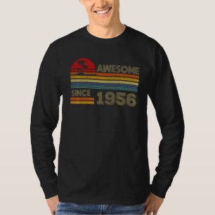 Camiseta Incrível Desde 1956 66º aniversário de 66 anos