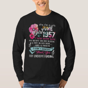 Camiseta Incrível desde 1957 65 Aniversário Eu sou uma June
