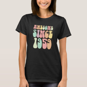 Camiseta Incrível Desde 1959 Aniversário 63 Anos Mulheres