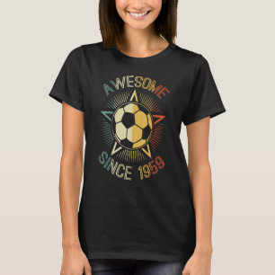 Camiseta Incrível Desde 1959 Soccer Birthday Retro Team Bda