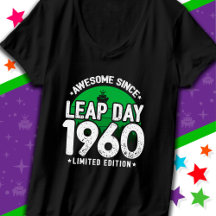 Incrível Desde 1960 Dia do Ano Leap Fev 29 Anivers