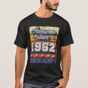 Camiseta Incrível Desde 1962 60ª Festa de aniversário Re