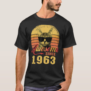 Camiseta Incrível Desde 1963 60º Aniversário Por 60 Anos