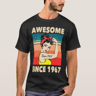 Camiseta Incrível Desde 1967, 56º aniversário Decorat