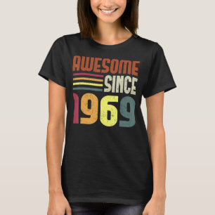 Camiseta Incrível desde 1969 54º aniversário Retro Vintage