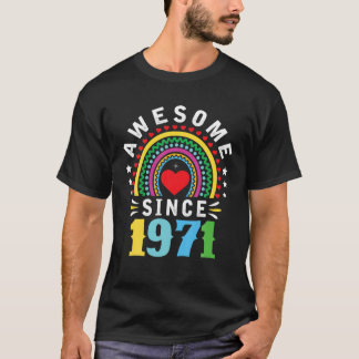 Camiseta Incrível Desde 1971 51Rua Aniversário O Arco Arco-