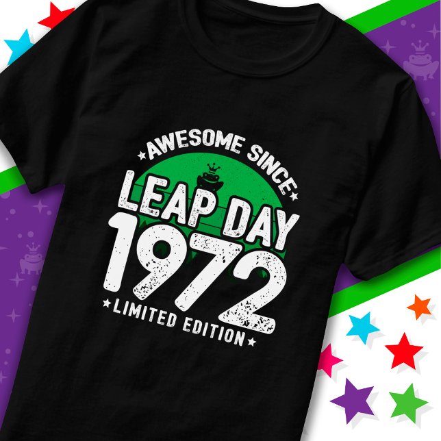 Camiseta Incrível Desde 1972 Dia do Ano Leap Fev 29 Anivers (Criador carregado)