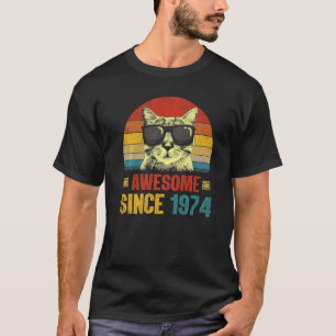 Camiseta Incrível Desde 1974 49º Aniversário Gift Lover Pr