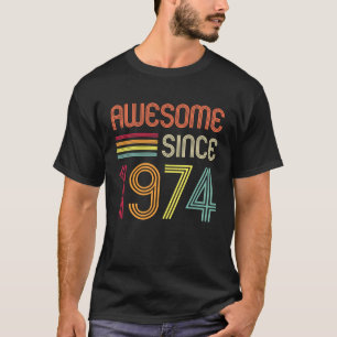 Camiseta Incrível desde 1974 49º Aniversário Retro