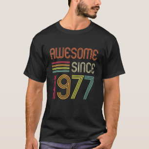 Camiseta Incrível desde 1977, 45º Aniversário Retro