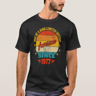 Camiseta Incrível desde 1977 Vintage 45º aniversário