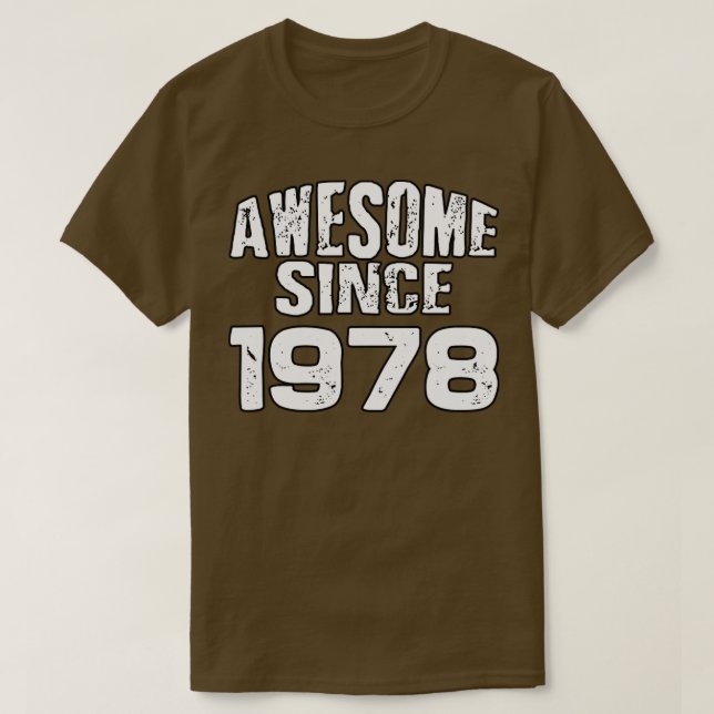 Camiseta Incrível desde 19781 (Frente do Design)