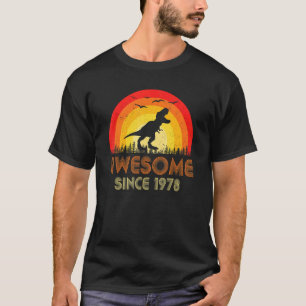 Camiseta Incrível Desde 1978 Retro 44 Birthday Vintage 44
