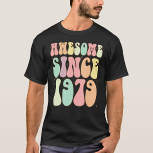 Camiseta Incrível Desde 1979 Aniversário 43 Anos Mulheres
