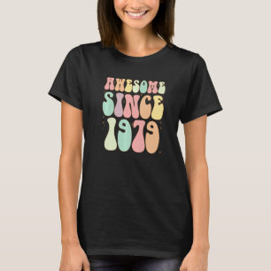 Camiseta Incrível Desde 1979 Aniversário 43 Anos Mulheres