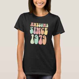 Camiseta Incrível Desde 1979 Aniversário 43 Anos Mulheres