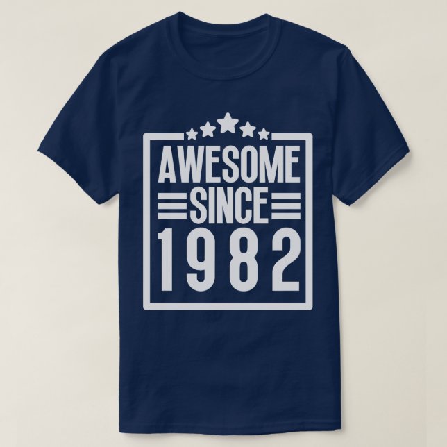 Camiseta Incrível Desde 1982 11 (Frente do Design)