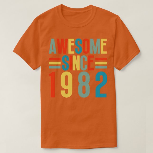 Camiseta Incrível Desde 1982 5 (Frente do Design)