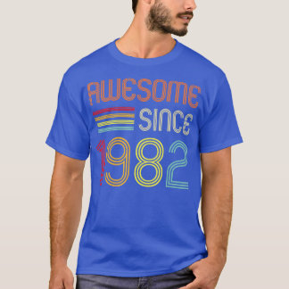Camiseta Incrível Desde 1982, aniversário de 40 anos Retro