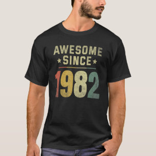 Camiseta Incrível Desde 1982 aniversário de 40 anos Retro M