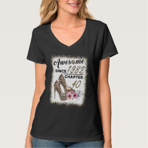Camiseta Incrível Desde 1982, Capítulo 40 Calçados Leopardo