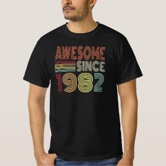 Camiseta Incrível Desde 1982 Nascer Retroativo Em 1982 Aniv