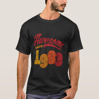 Camiseta Incrível Desde 1983, 36 Anos, 36 Anos, Dama De Ani