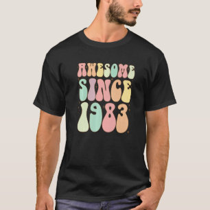 Camiseta Incrível Desde 1983 Aniversário 39 Anos Mulheres