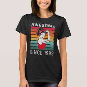 Camiseta Incrível Desde 1983, aniversário de 40 anos De 40