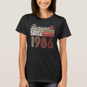 Camiseta Incrível desde 1986 36º aniversário Gif Retro Vint