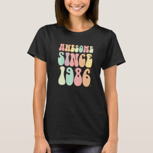 Camiseta Incrível Desde 1986 Aniversário 36 Anos Mulheres